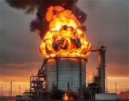 मथुरा रिफाइनरी में धमाके के साथ लगी आग, 10 लोग झुलसे